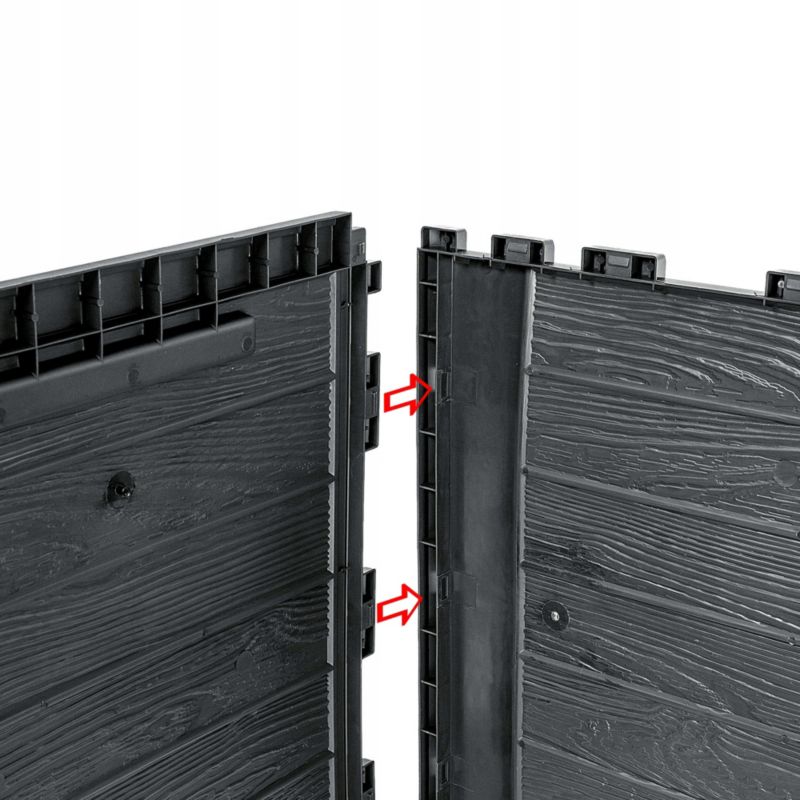 KADAX Balkon- og havetrunk 280L til have, balkon og terrasse i antracit