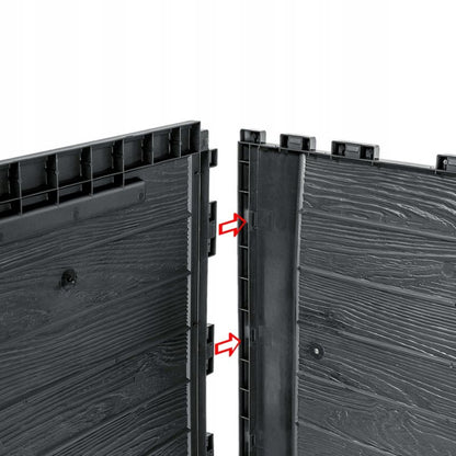 KADAX Balkon- og havetrunk 280L til have, balkon og terrasse i antracit