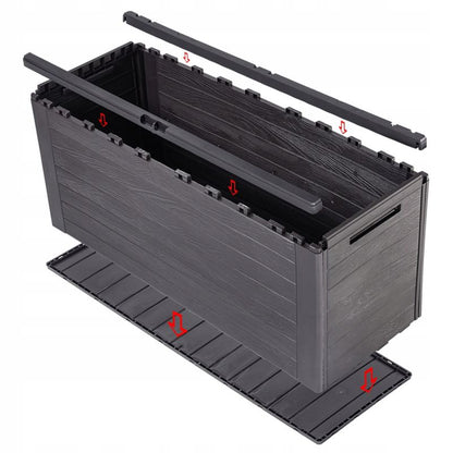 KADAX Grewena Balkon- og Havetrunk 280L - Brun