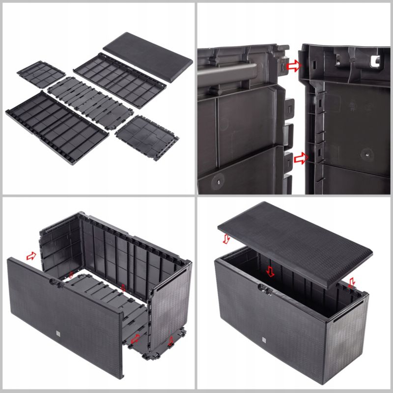 Kadax Megara Balkon- og Havetrunk 290L i brun