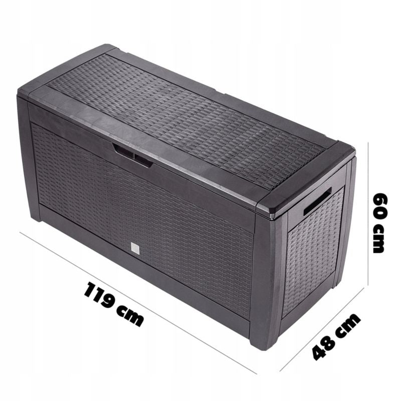 KADAX Weria havekasse 310L til have, balkon og terrasse, brun