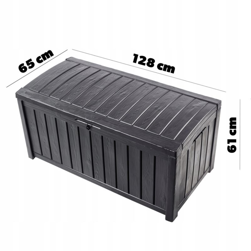 Keter Glenwood 390L havekasse i antracit