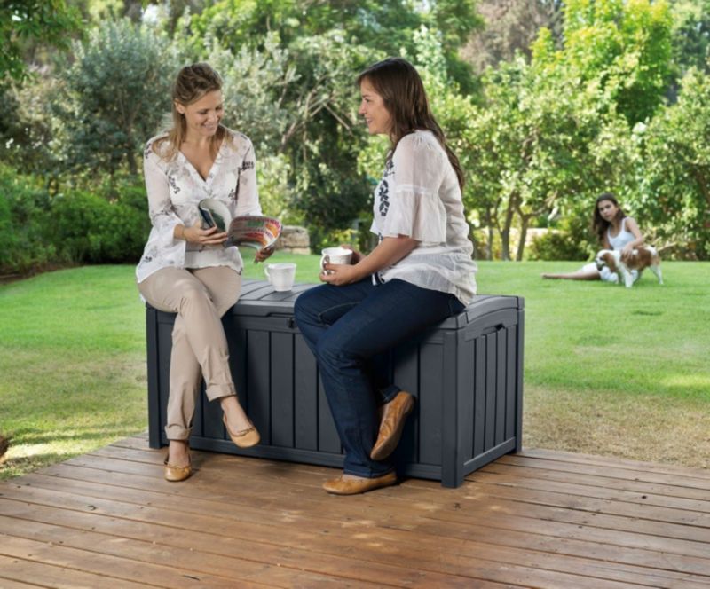Keter Glenwood 390L havekasse i antracit