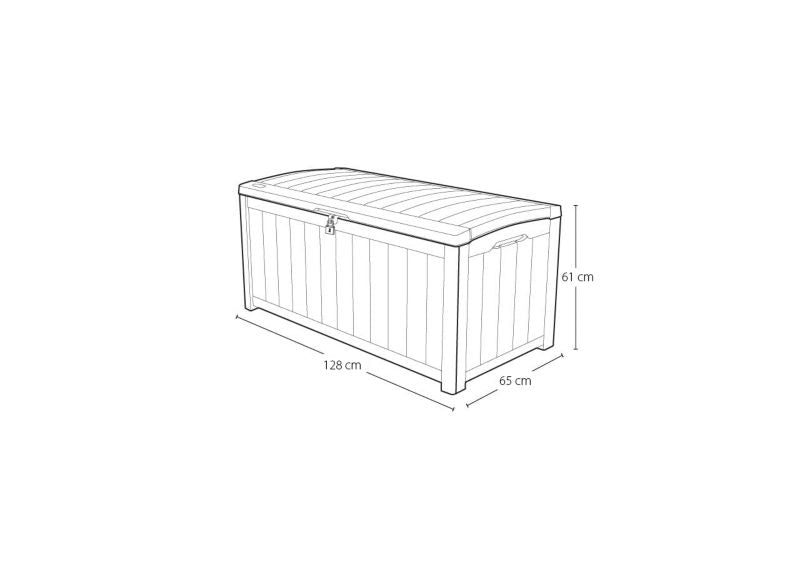 Keter Glenwood havekasse 390L brun