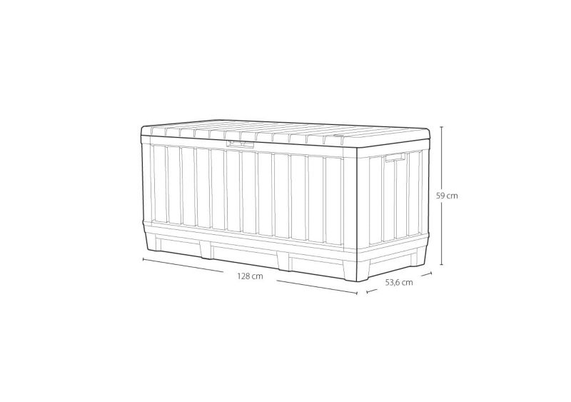 Keter Kentwood 350 L havekasse i brun