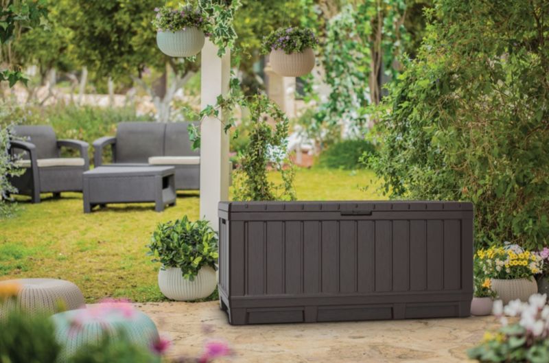 Keter Kentwood 350 L havekasse i brun