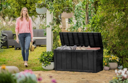 Keter Sherwood 270L havekasse i brun