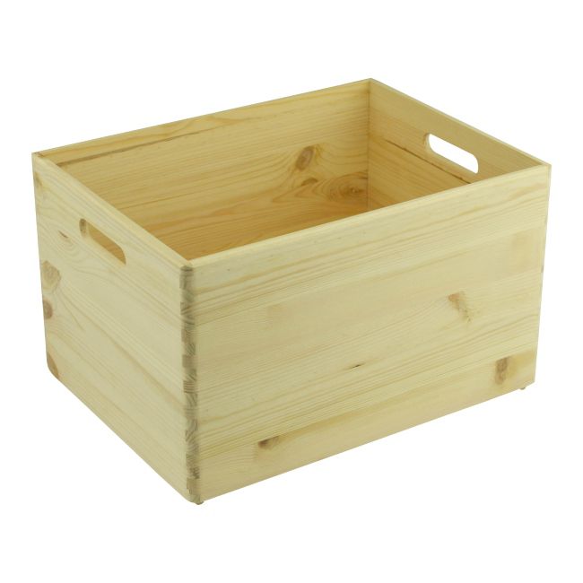 Fyrretræskasse 39,5 x 29,5 x 23 cm