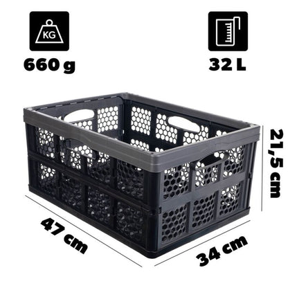 KADAX Kamari Sammenklappelig Opbevaringskasse til Bagagerum 32L Stor og Robust