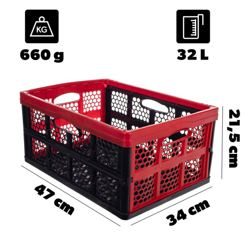 KADAX Kamari Sammenklappelig Opbevaringskasse til Bagagerum 32L Stor og Robust
