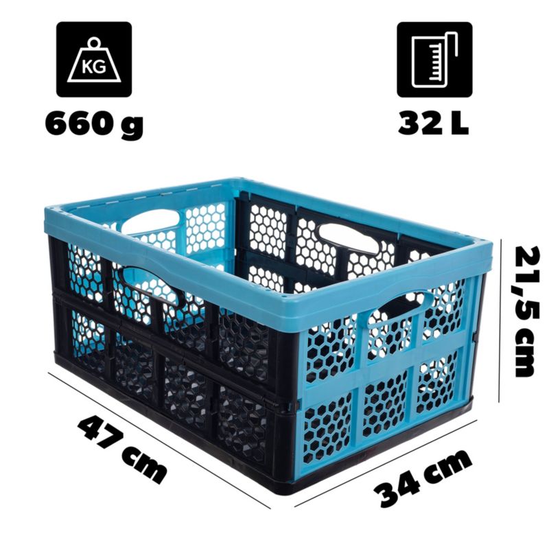 KADAX Kamari Sammenklappelig Opbevaringskasse til Bagagerum 32L Stor og Robust