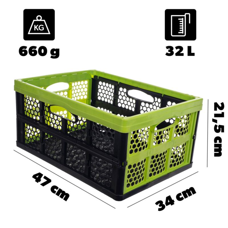 KADAX Kamari Sammenklappelig Opbevaringskasse til Bagagerum 32L Stor og Robust