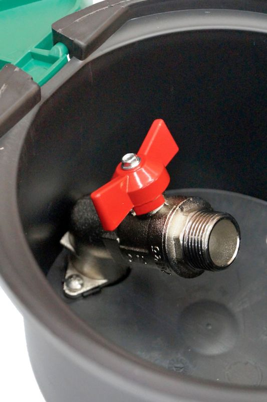 Vandindtagskasse med 3/4" ventil til nedgravet vandingssystem