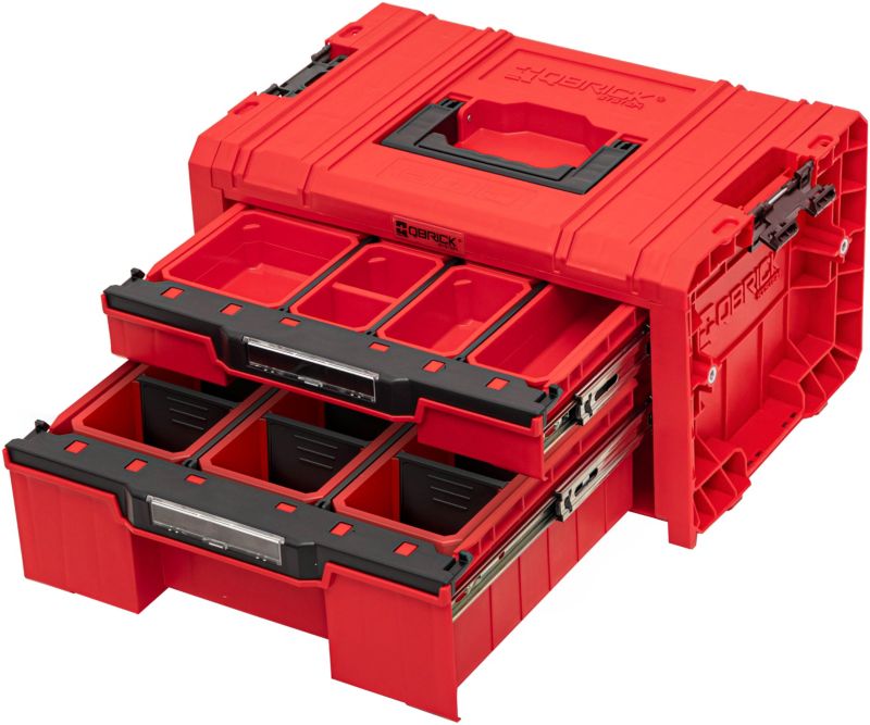 Qbrick Pro værktøjskasse med 2 skuffer ultra HD