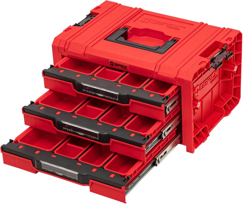 Qbrick Pro 3-skuffers værktøjskasse ultra HD