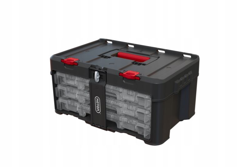 Kasse med 3 organisere Keter Stack 'N' Roll