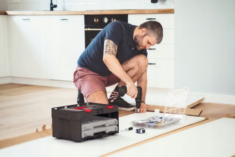 Kasse med 3 organisere Keter Stack 'N' Roll