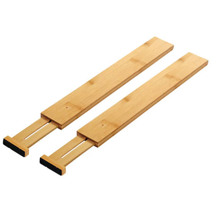 Skuffeinddelere Bambus 45x6 cm Brun 2 Stk
