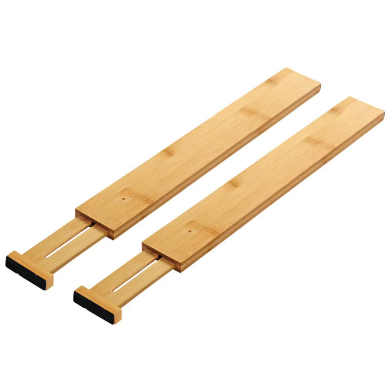 Skuffeinddelere Bambus 45x6 cm Brun 2 Stk