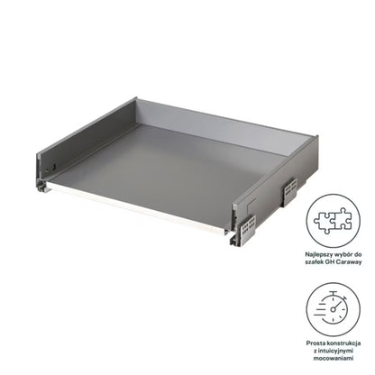 Skuffekorpus Soto 60 cm Antracit Grå