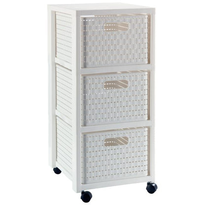 Skuffereol Country 37,5x32,5x71,2 cm Hvid