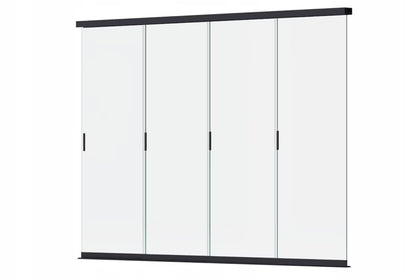 Skydedør Glas til Pergola 3,6 m Antracit