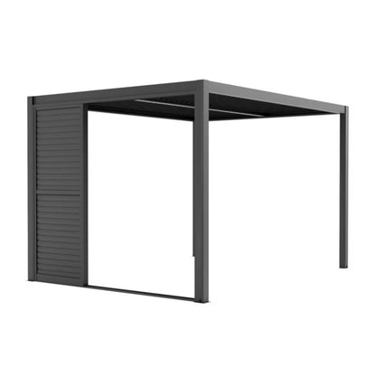 Skydedør Jalusi 270x238 cm Antracit til Pergola