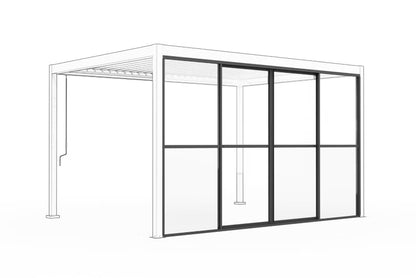 Skydedør til Pavillon 374x221,5 cm Antracit