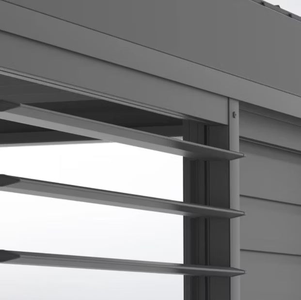 Skydedør til Pergola 370x236 cm Antracit