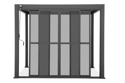 Skydedør til Pergola 370x236,5 cm Polycarbonat Antracit