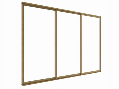 Skydedør til Pergola 370x238 cm Trælook Glas