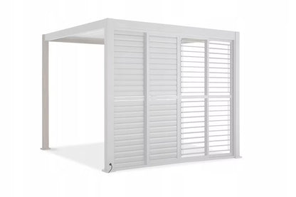 Skydedør til Pergola Premium 3m Hvid