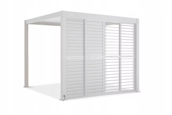 Skydedør til Pergola Premium 3m Hvid