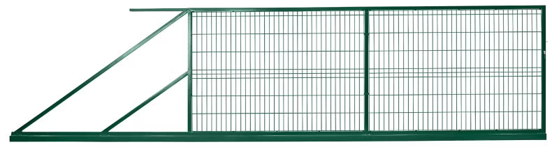 Skydeport 2D 400x150 cm Galvaniseret Stål Venstre