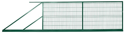 Skydeport 2D 400x150 cm Galvaniseret Stål Venstre