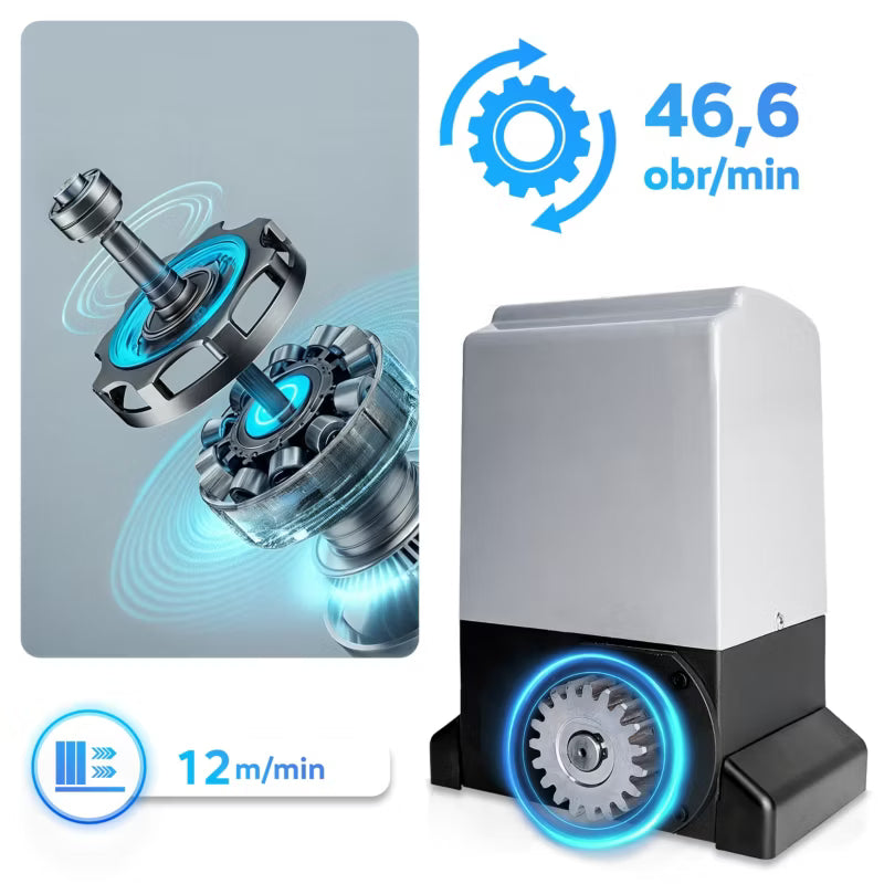 Skydeportsåbner Sæt 800 kg WiFi LED V-S-800-WIFI
