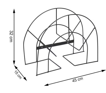 Slangeholder 45x15x32 cm Sort Metal