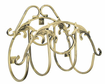 Slangeholder 48x20x35 cm Sort Guld Metal