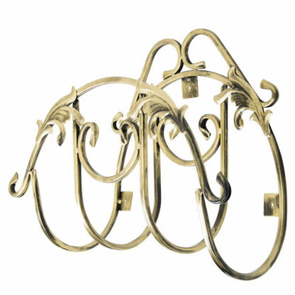 Slangeholder 48x20x35 cm Sort Guld Metal