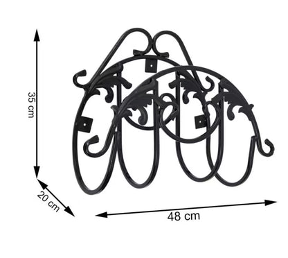 Slangeholder Arnaut 48x20x35 cm Sort Metal