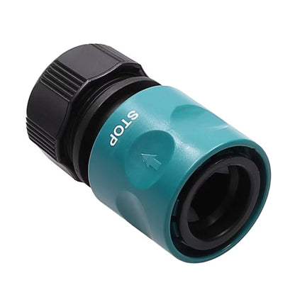 Slangekobling 1/2"-5/8" med Vandstop Sort
