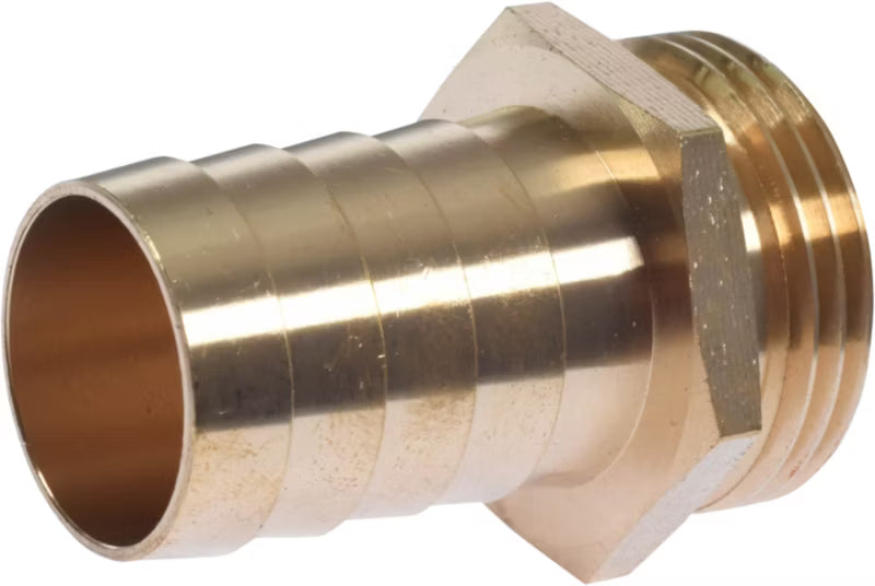 Slangekobling 25 mm 1" Udvendigt Gevind Messing