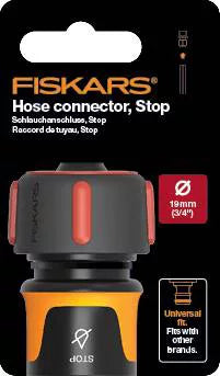 Slangekobling 3/4" med Stopfunktion