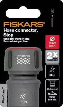Slangekobling 3/4" med Stopfunktion FiberComp