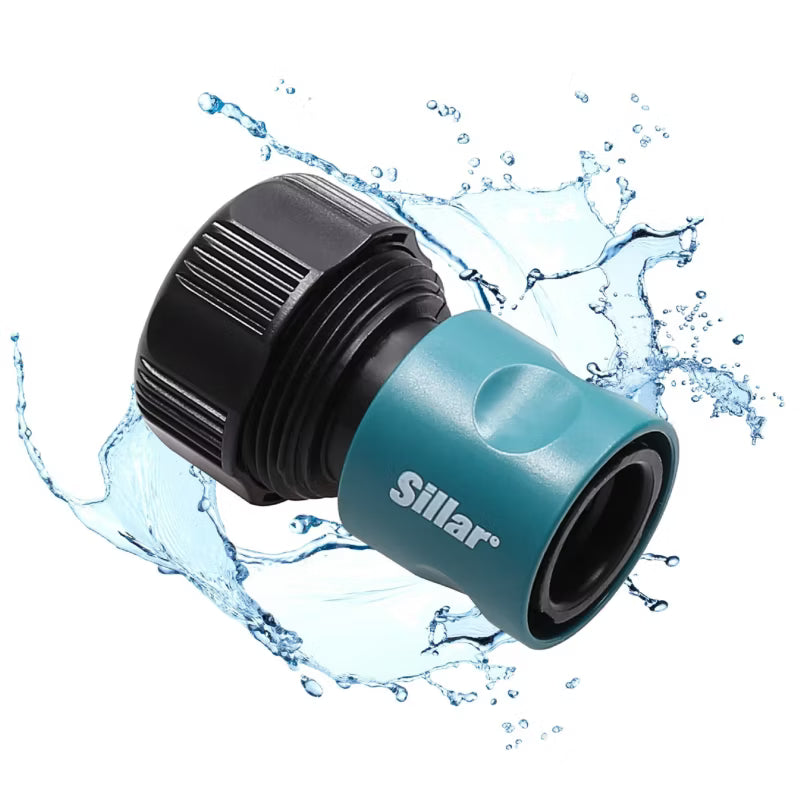 Slangekobling 3/4" med Stopfunktion