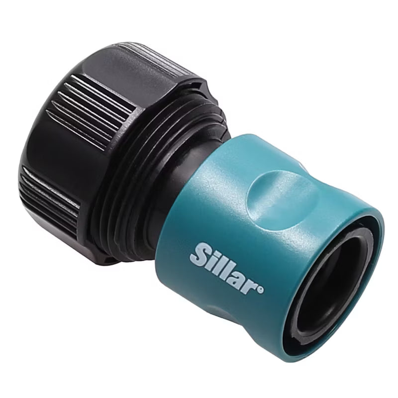 Slangekobling 3/4" med Stopfunktion