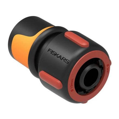 Slangekobling med Stop 3/4" Sort