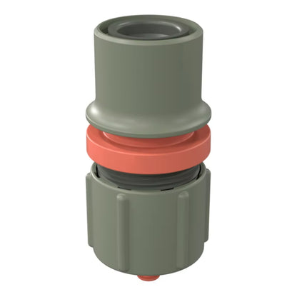 Slangekobling med Stopfunktion 1/2"-3/4" Grøn