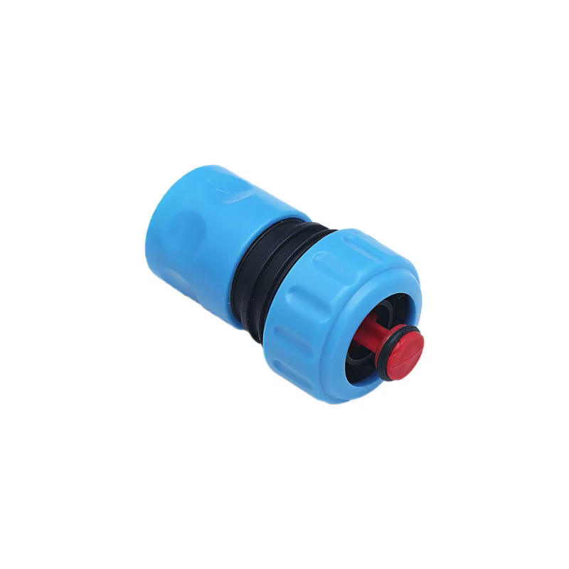 Slangekobling med Stopfunktion 5/8"-3/4" Blå