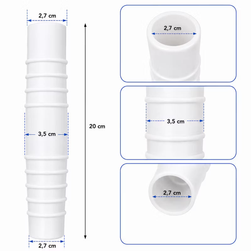 Slangereduktion til Pool 32-38 mm Hvid